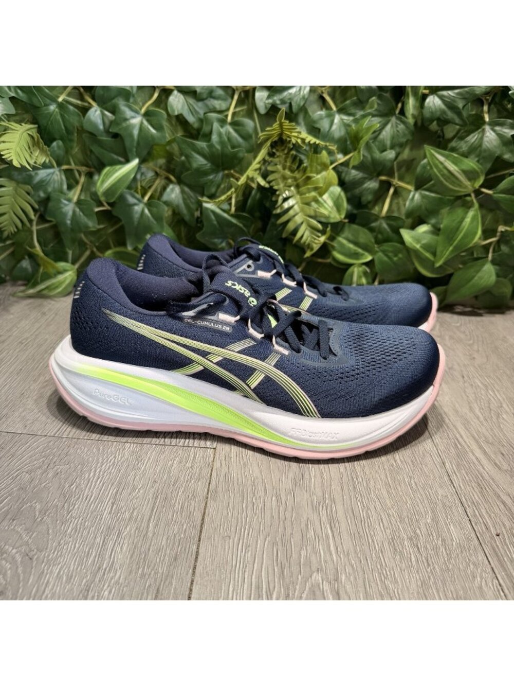 Asics Gel-Cumulus 28 Womens Size 8.5 Blue Pink Athletic Running Shoes Sneakers